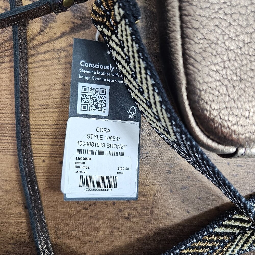 The Sak Bronze Pebble Leather Camera Bag Purse - Picture 6 of 9